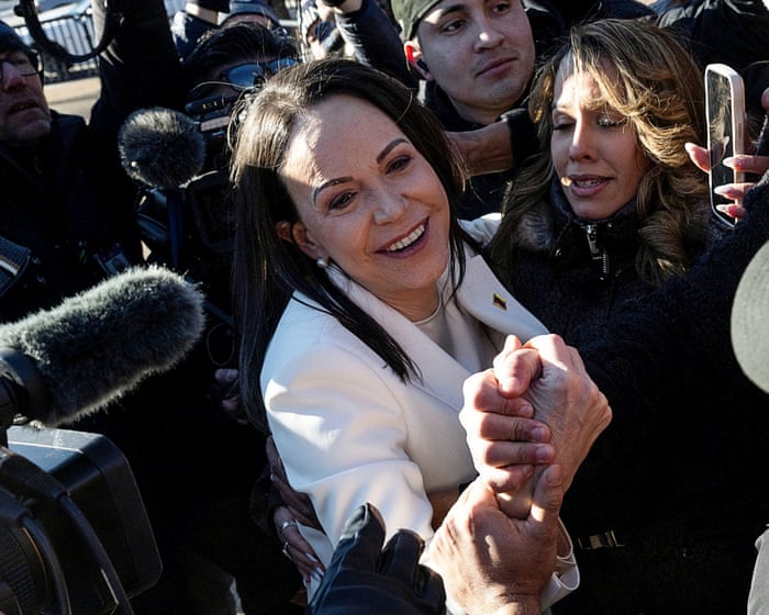 María Corina Machado says she presented Trump with her Nobel peace prize medal
