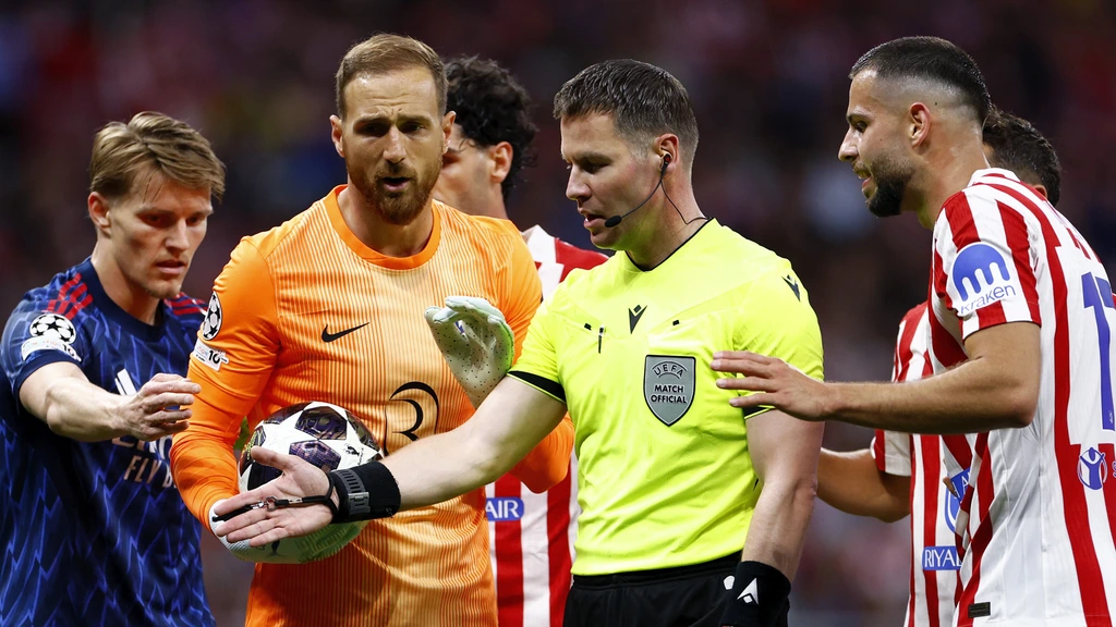 Atletico Madrid en Arsenal spelen gelijk in duel met hoofdrol voor Makkelie