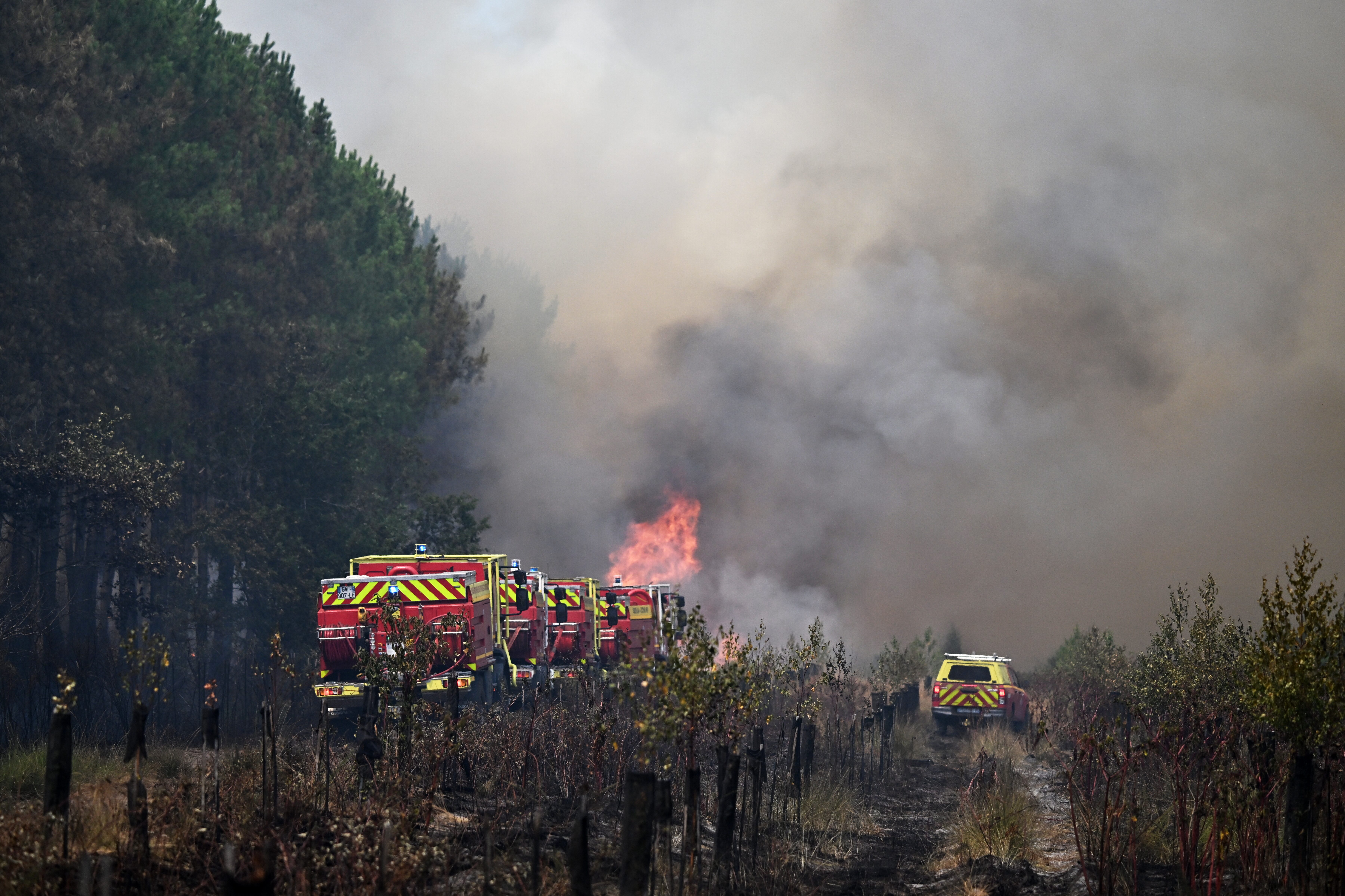 With wildfires raging in France and Spain, fire crews race against next heat wave