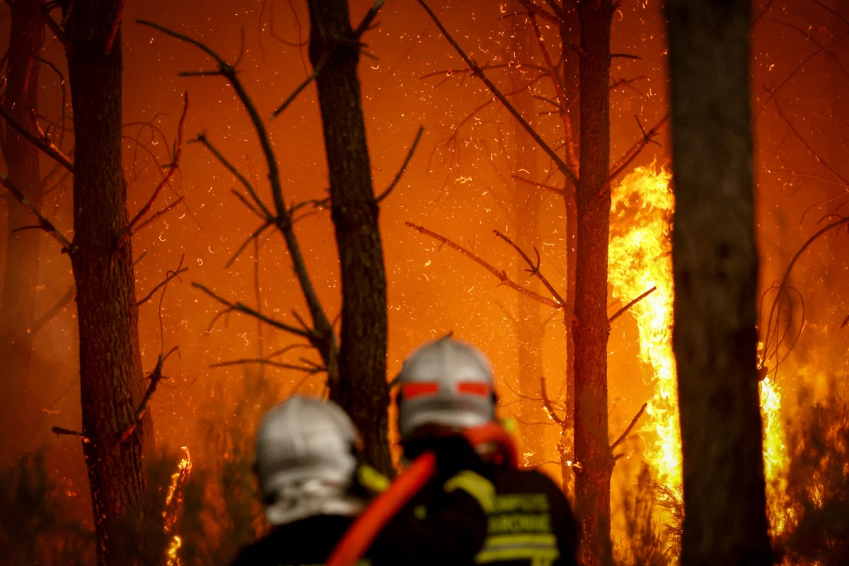 Europe wildfires latest: ‘Fire cloud’ spreads over Bordeaux after officials warn blaze could last for months