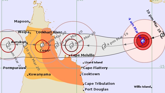 Tropical Cyclone Narelle to deliver 'hurricane-force' winds as it makes landfall near Cooktown
