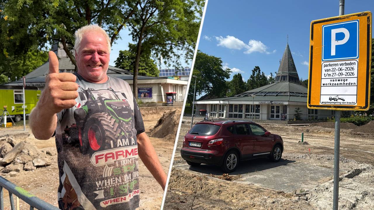 Auto na weken in bouwput eindelijk weggehaald: 'Hij heeft geluk gehad'