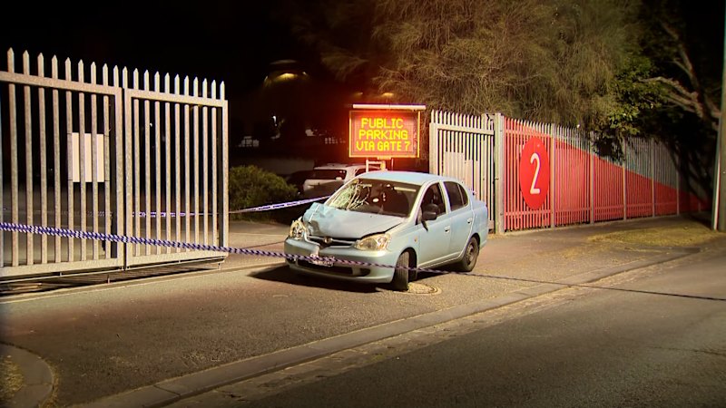 One dead after car swerves into pedestrians