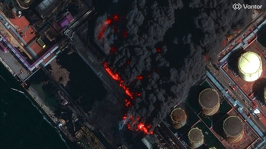 Brand in Russische haven Oest-Loega na nieuwe Oekraïense droneaanval