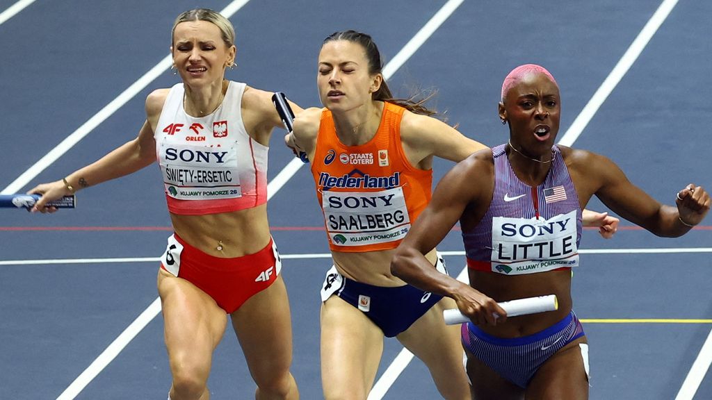 Estafettevrouwen sluiten WK indoor af met zilveren medaille