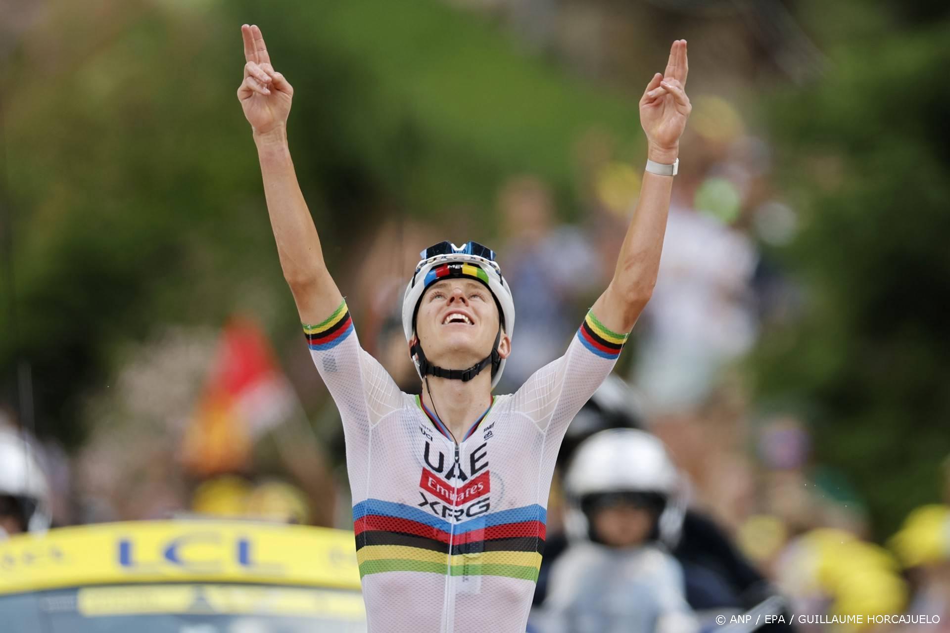 Pogačar wint zware Pyreneeënrit in Tour en verovert het geel