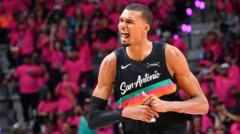 Wembanyama wins NBA award with 100% of vote