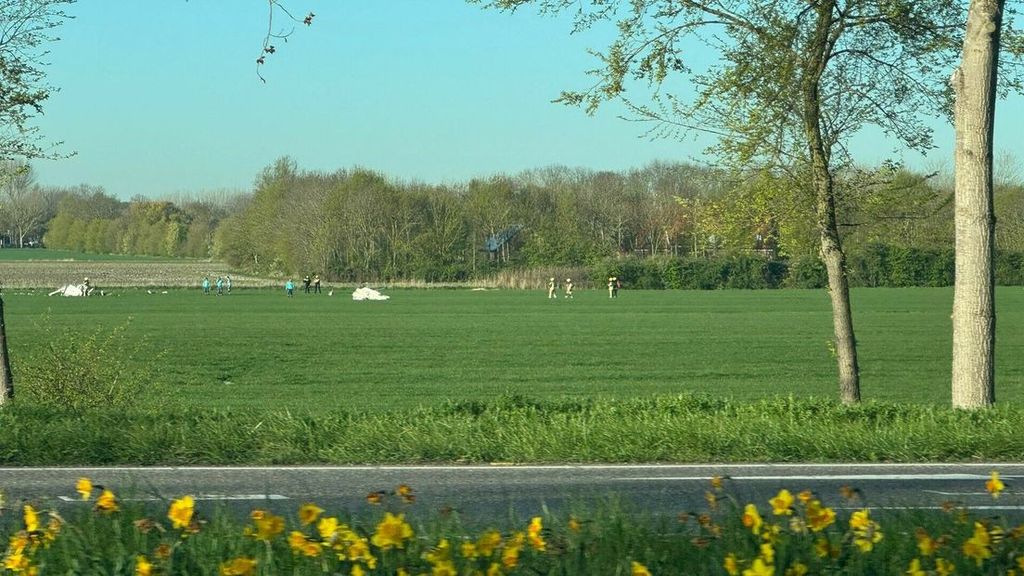 Sportvliegtuig neergestort naast A58 bij Middelburg