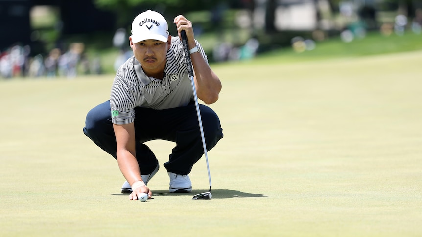 Min Woo Lee on top of closest ever PGA Championship leaderboard