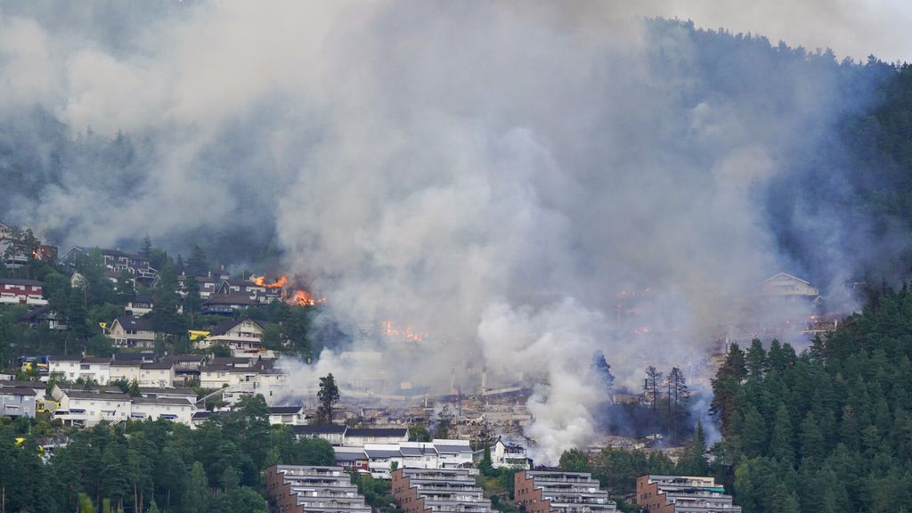 Grote brand in Noorse stad verwoest honderd huizen