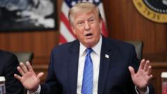 Trump denies US weapons shortage and says information 'leakers' being 'hunted down'