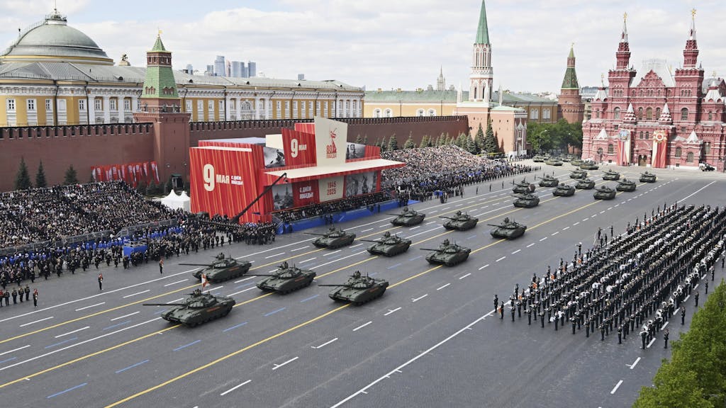 Russische militaire parade dit jaar zonder militair materieel door ‘operationele situatie’