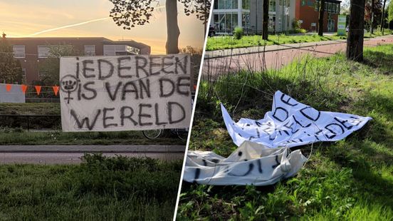 Dolle Mina's verwelkomen vluchtelingenopvang met spandoeken: 'Negatieve reacties krijgen te veel aandacht'